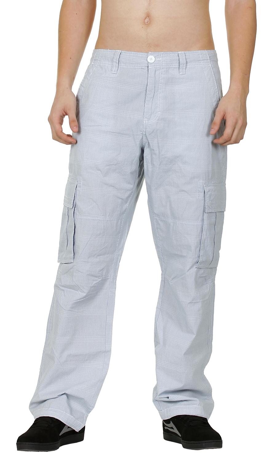Quiksilver By Chance Checks Trousers - White