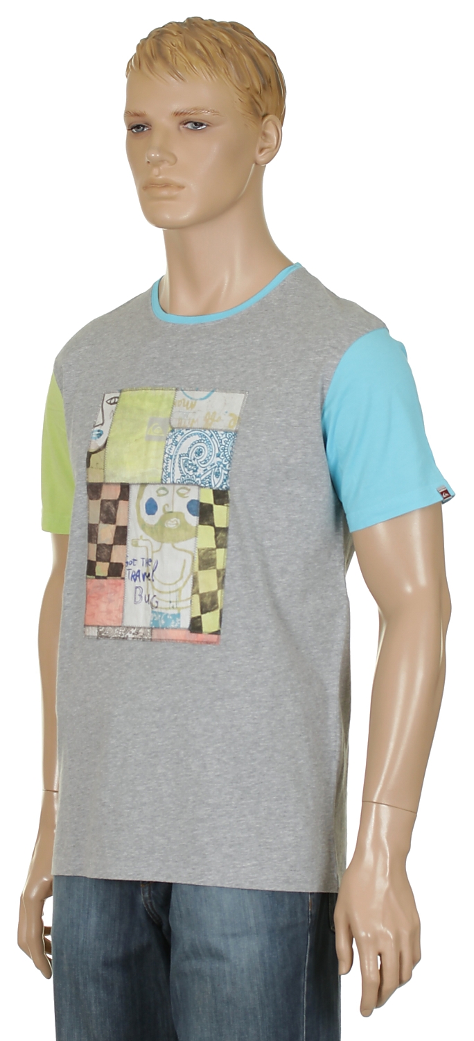 koszulka trykotowa Quiksilver Lo Pro - Light Gray Heather