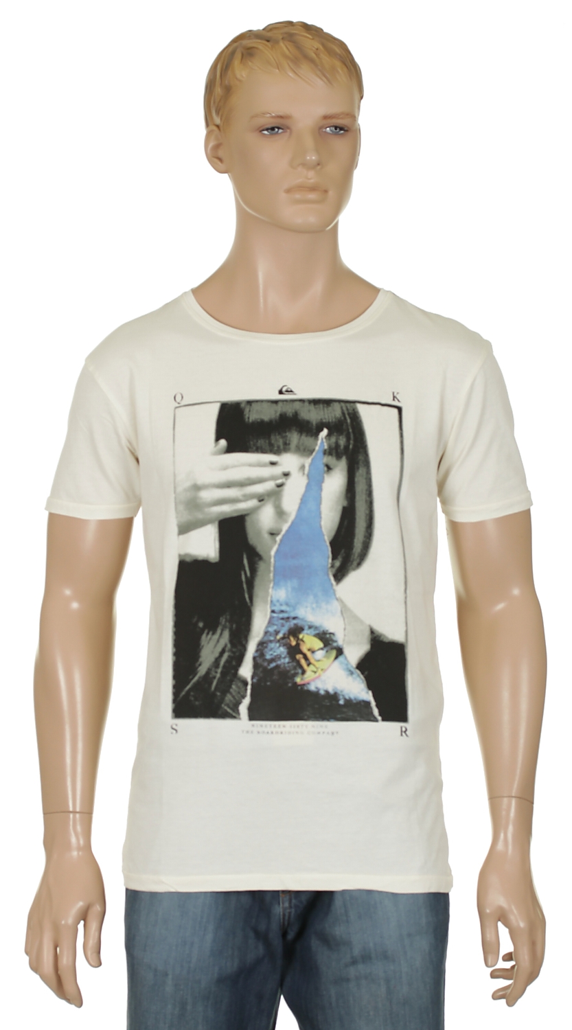 tričko Quiksilver Sub Conscious - Vintage White