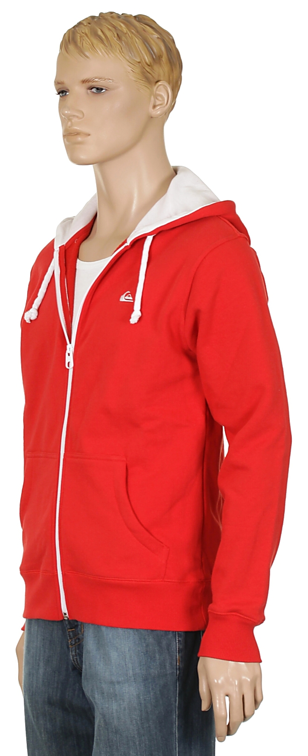 mikina Quiksilver Contrast Zip - Quik Red