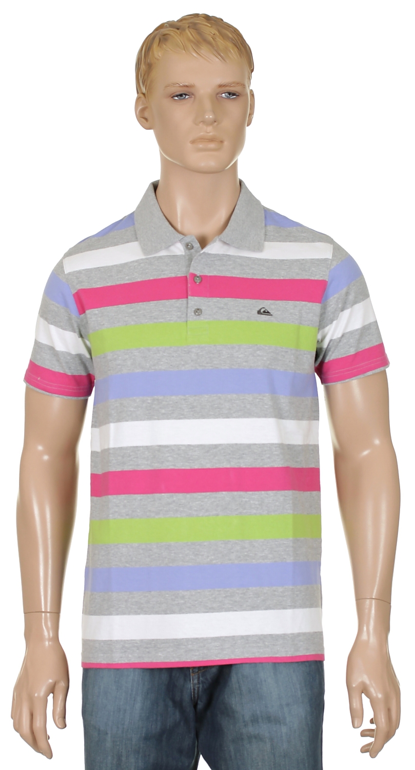 koszulka trykotowa Quiksilver Kine Vibes Polo - Light Gray Heather