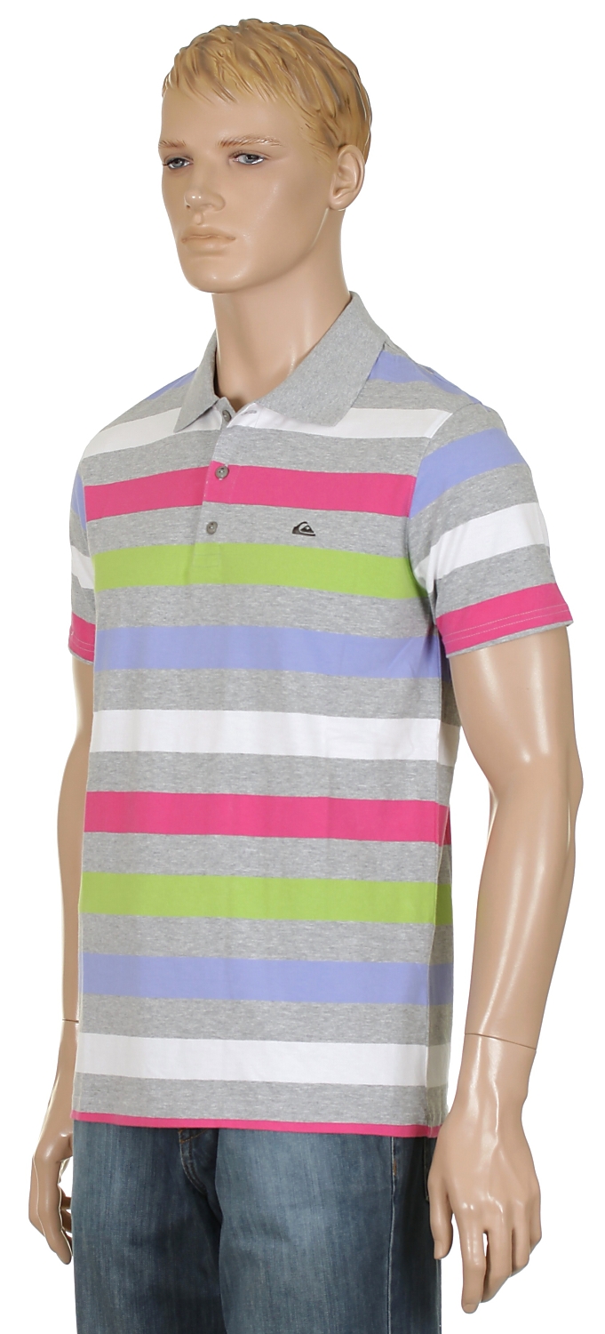 koszulka trykotowa Quiksilver Kine Vibes Polo - Light Gray Heather