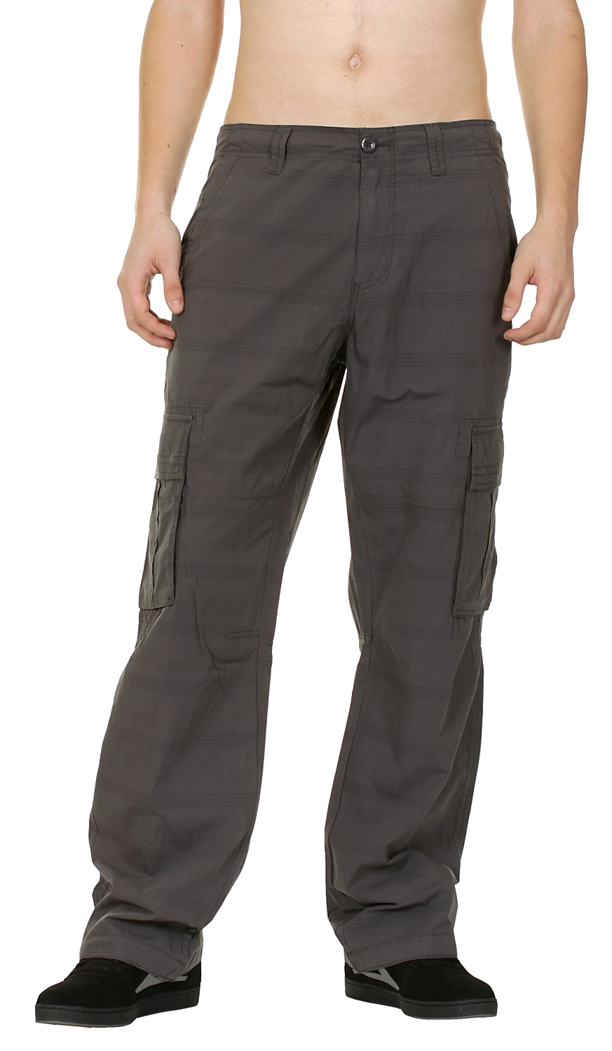 nohavice Quiksilver By Chance Checks - Anthracite
