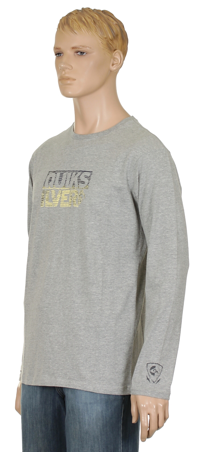 koszulka trykotowa Quiksilver Live Wire LS - Light Gray Heather