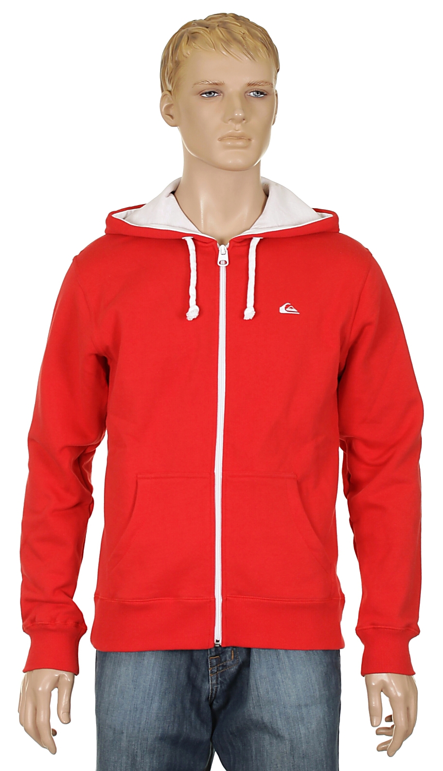 mikina Quiksilver Contrast Zip - Quik Red