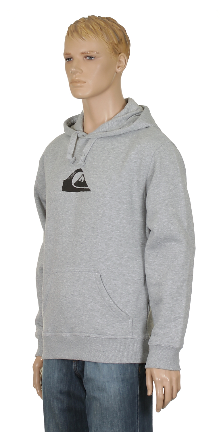 mikina Quiksilver Corporate Logo - Light Gray Heather