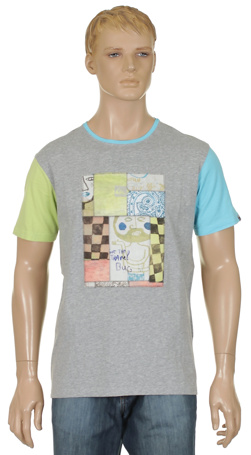 koszulka trykotowa Quiksilver Lo Pro - Light Gray Heather