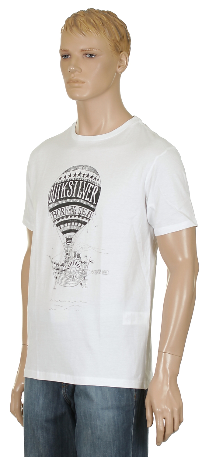 koszulka trykotowa Quiksilver Seekers Of Surf - White