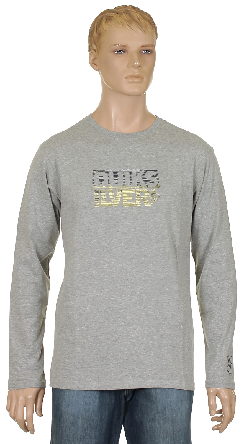 koszulka trykotowa Quiksilver Live Wire LS - Light Gray Heather