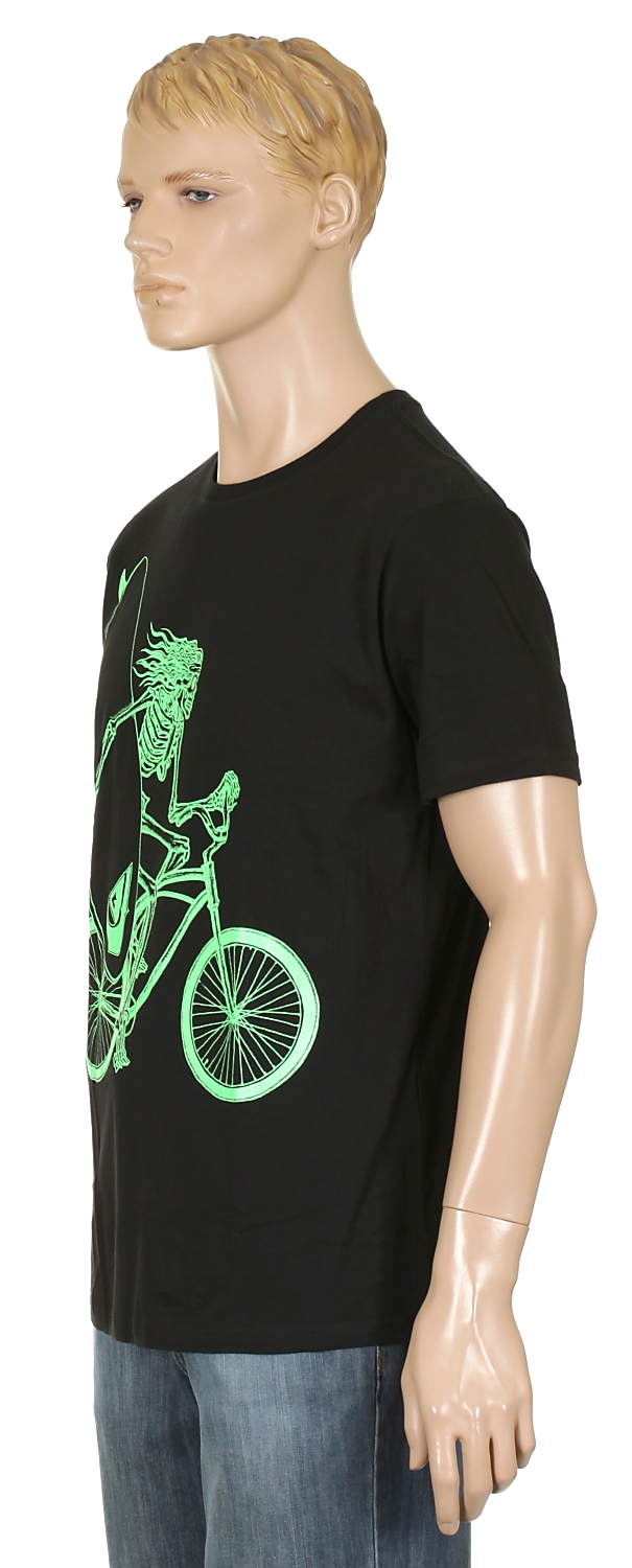koszulka trykotowa Quiksilver Bike Bones - Black