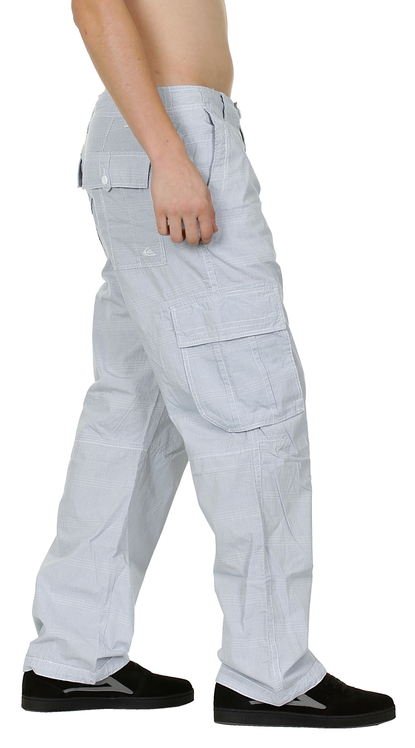 Quiksilver By Chance Checks Trousers - White