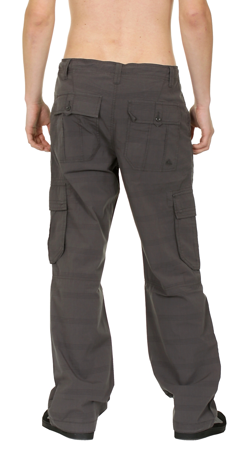 nohavice Quiksilver By Chance Checks - Anthracite