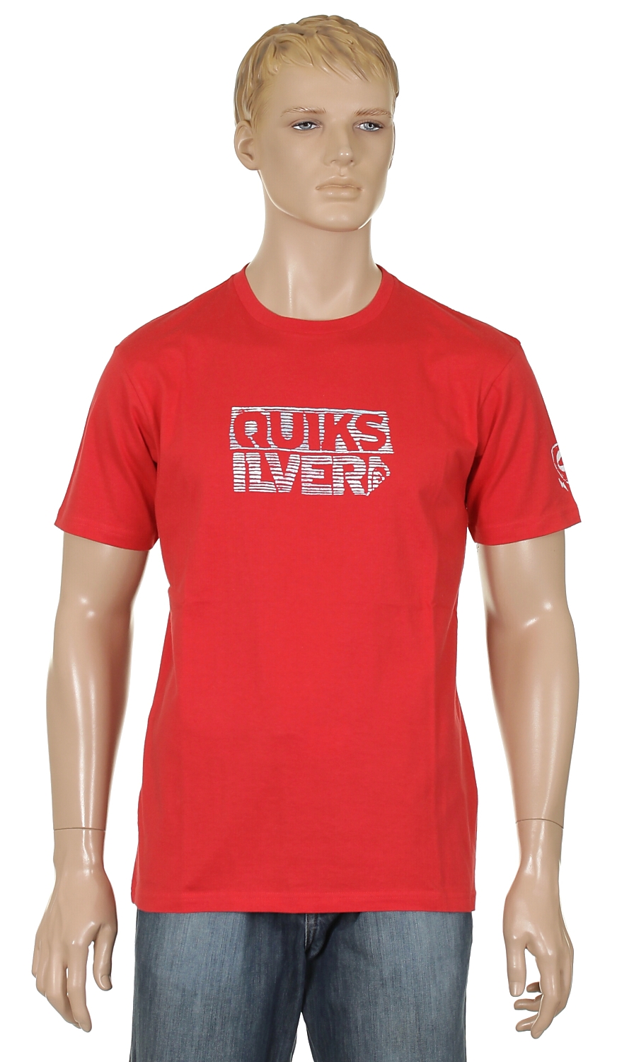 koszulka trykotowa Quiksilver Live Wire - Quik Red