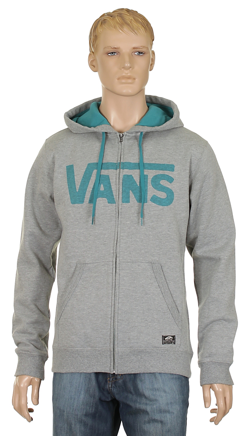 bluza Vans Classic Zip - Concrete Heather/Deep Lake