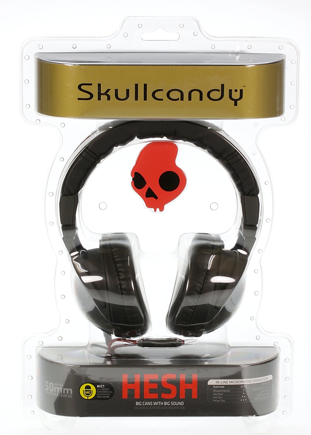 słuchawki Skullcandy Hesh - Carbon Red w/Mic/Ass
