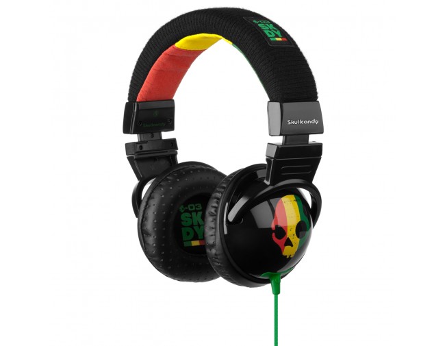 slúchadlá Skullcandy Hesh - Rasta Ass