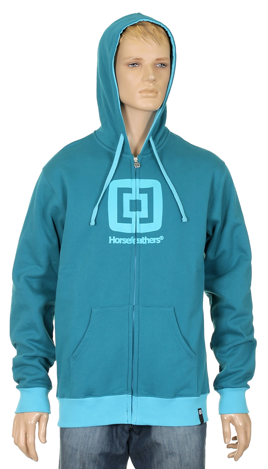 mikina Horsefeathers Sliver Limited Zip - Harbor Blue