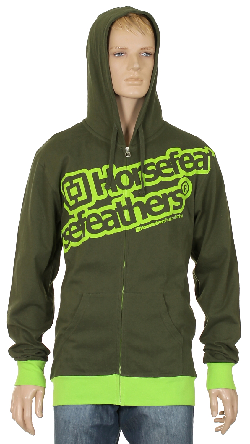 bluza Horsefeathers Metronome Zip - Olive