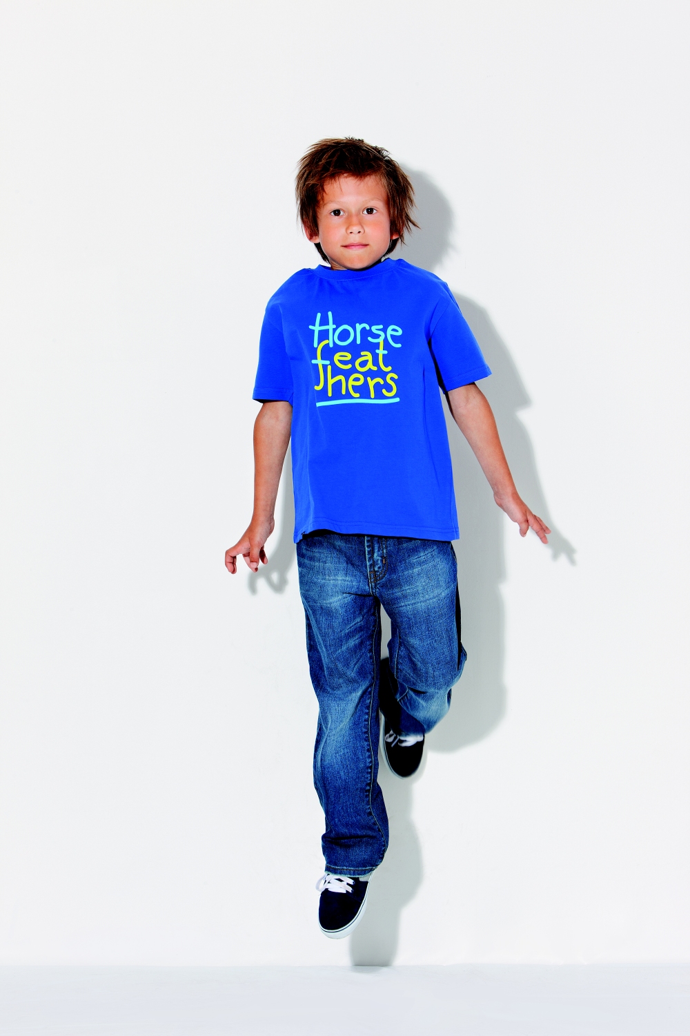 koszulka trykotowa Horsefeathers Line Rider Kid's - Blue