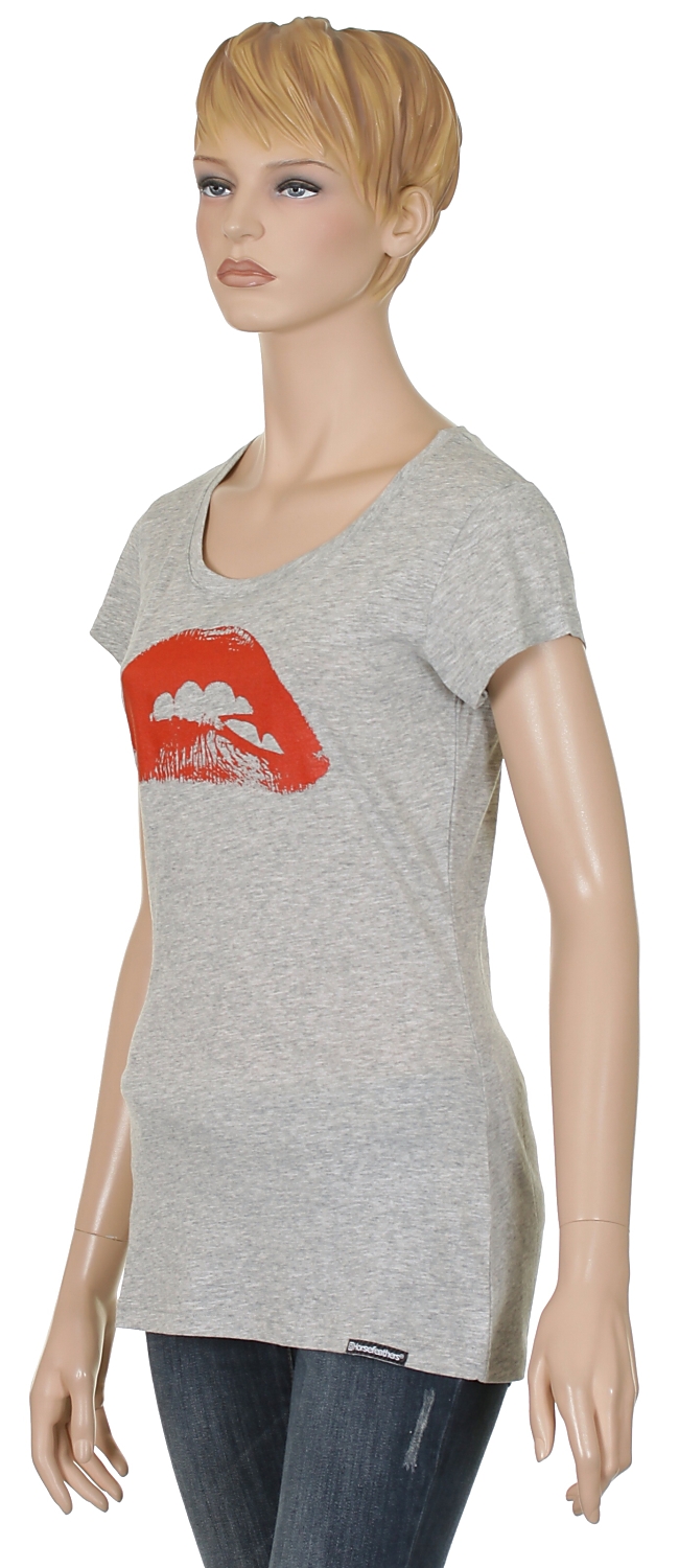 koszulka trykotowa Horsefeathers Lips - Heather Gray