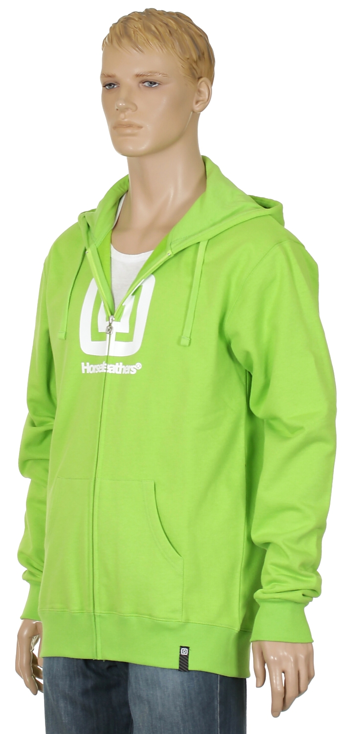 mikina Horsefeathers Sliver Zip - Jasmine Green
