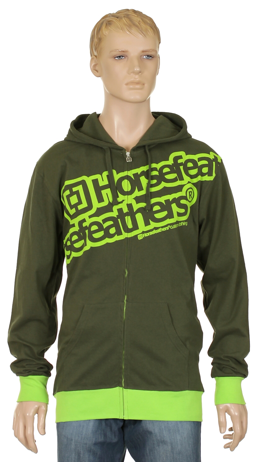 bluza Horsefeathers Metronome Zip - Olive