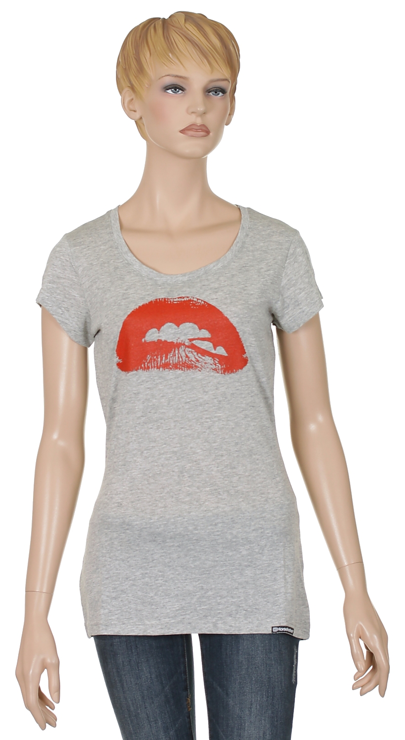 koszulka trykotowa Horsefeathers Lips - Heather Gray