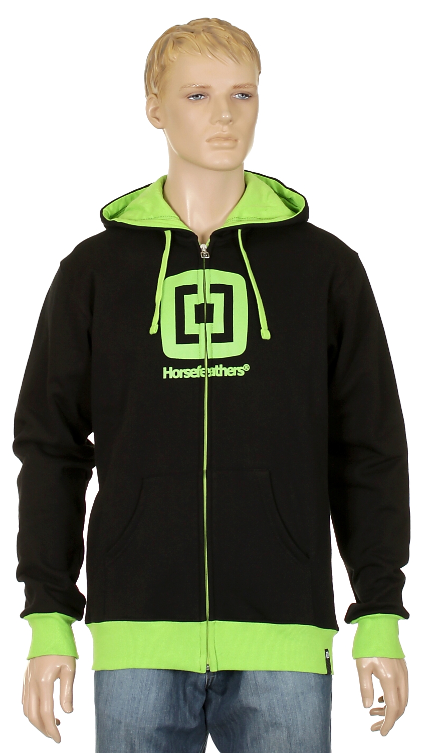 mikina Horsefeathers Sliver Limited Zip - Black