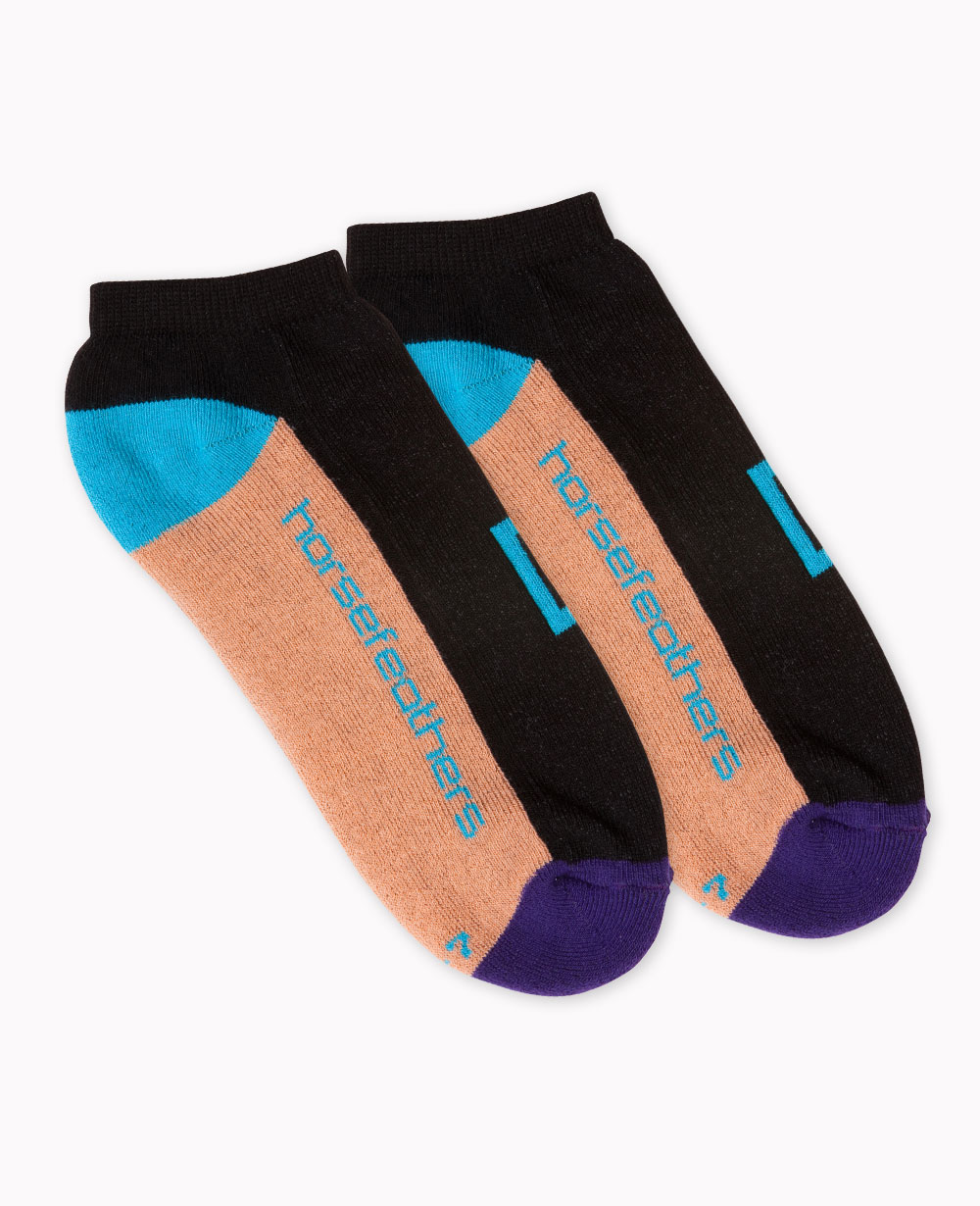 ponožky Horsefeathers Rainbow - Black