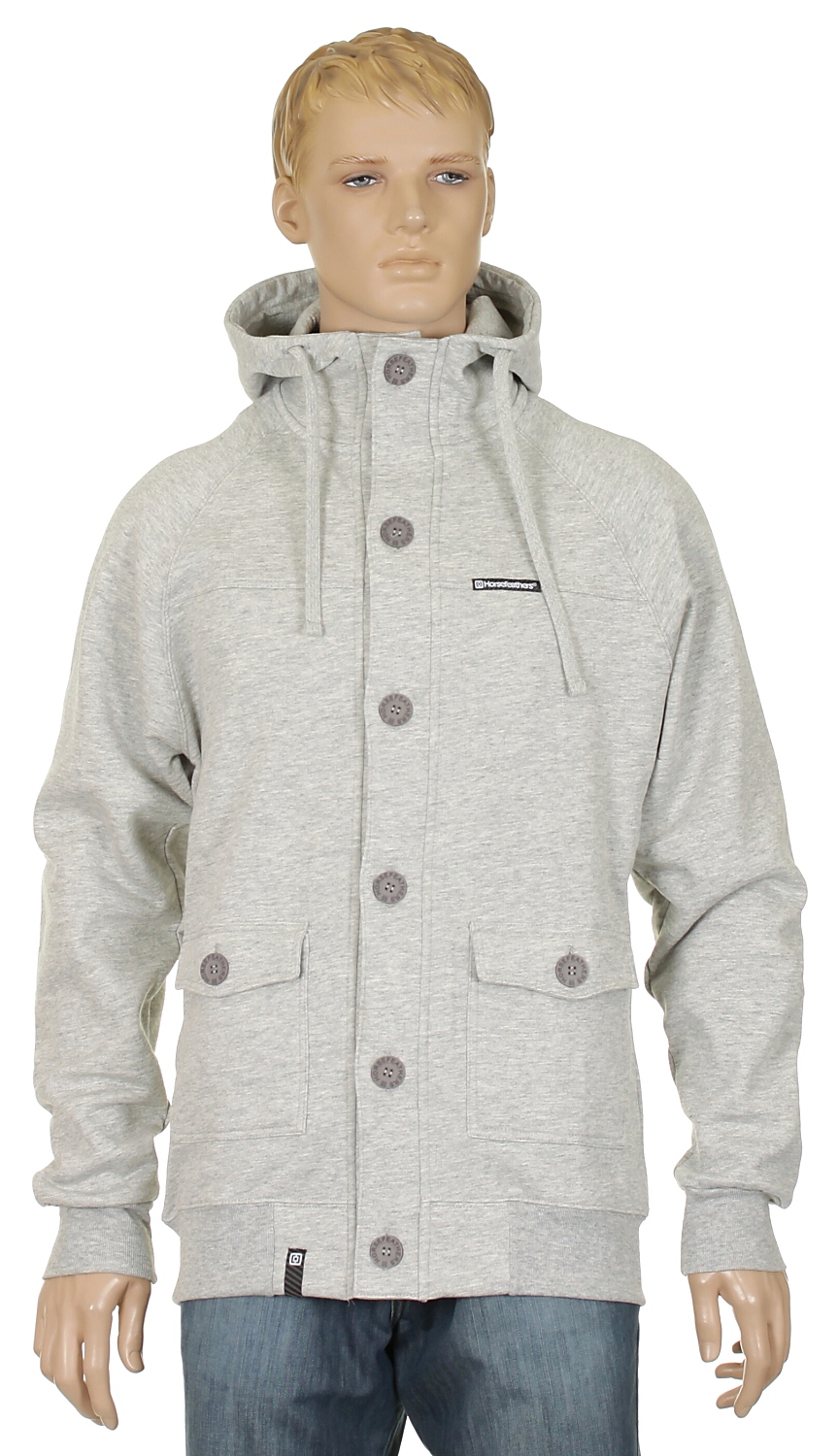 mikina Horsefeathers Gecko - Heather Gray