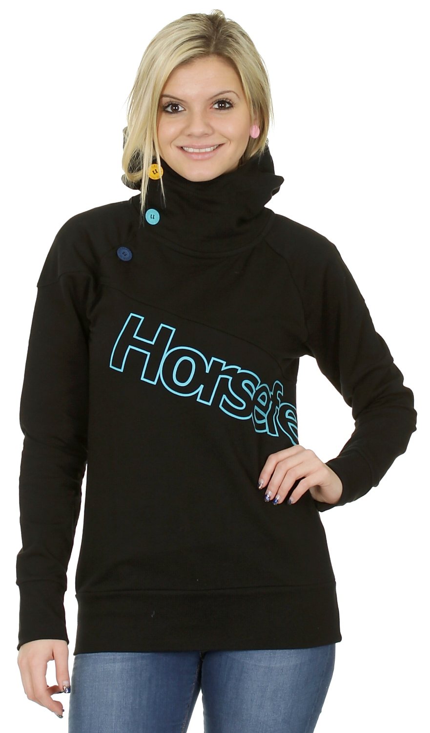 mikina Horsefeathers Goodbye - Black
