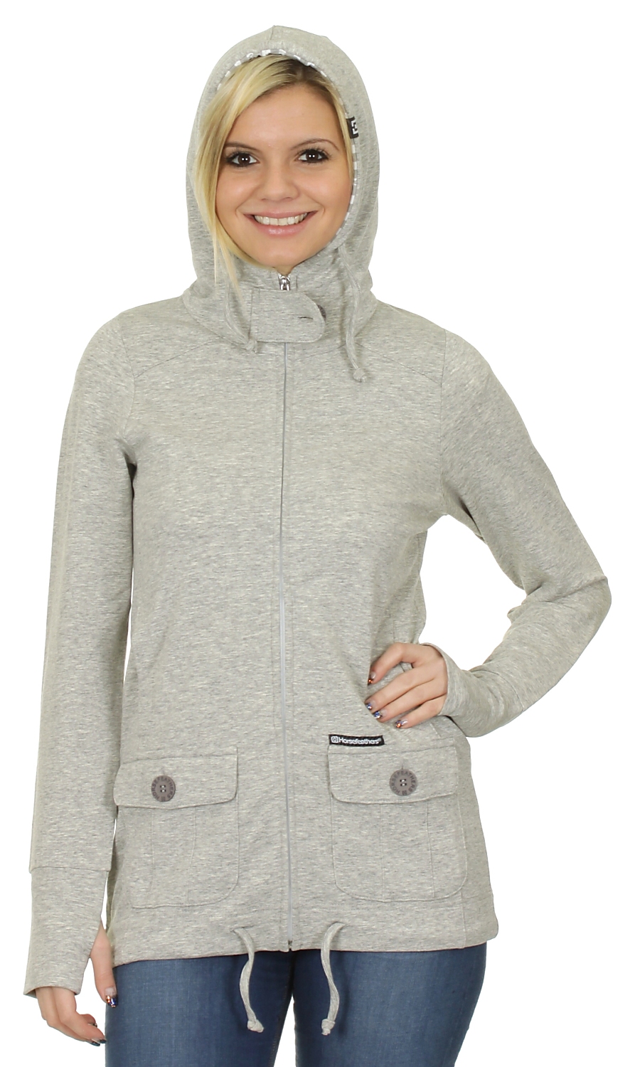 bluza Horsefeathers Force Zip - Heather Gray
