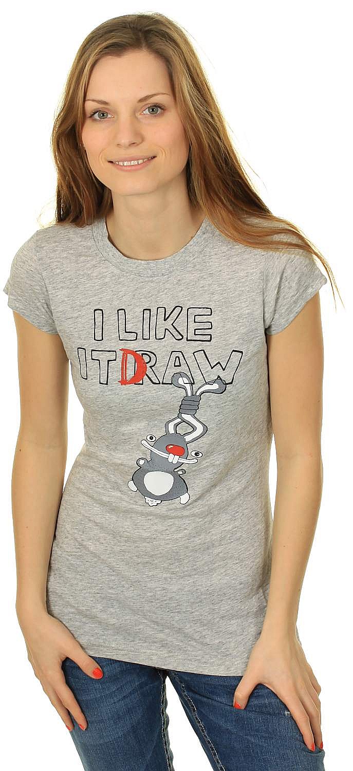koszulka trykotowa Horsefeathers I Like It - Heather Gray