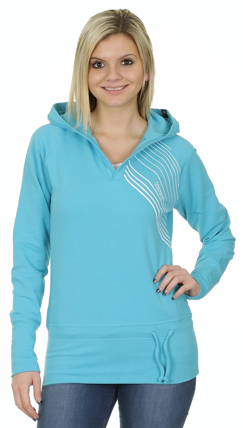 mikina Horsefeathers Vespertine - Cyan