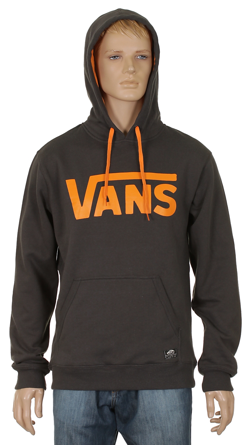 mikina Vans Classic Pullover - New Charcoal/Mandarin Orange