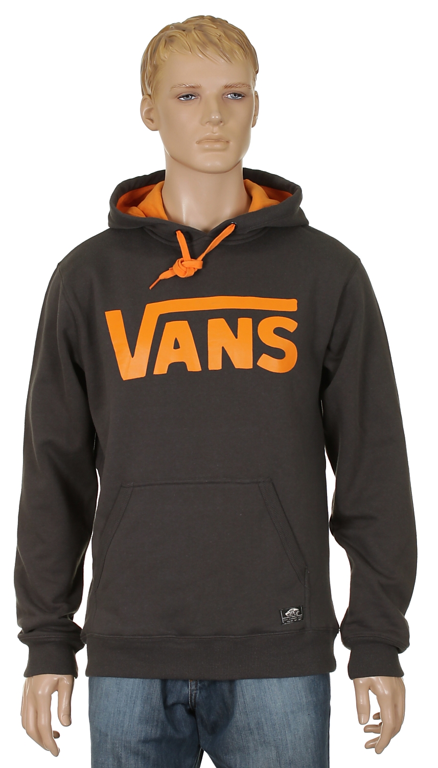 mikina Vans Classic Pullover - New Charcoal/Mandarin Orange
