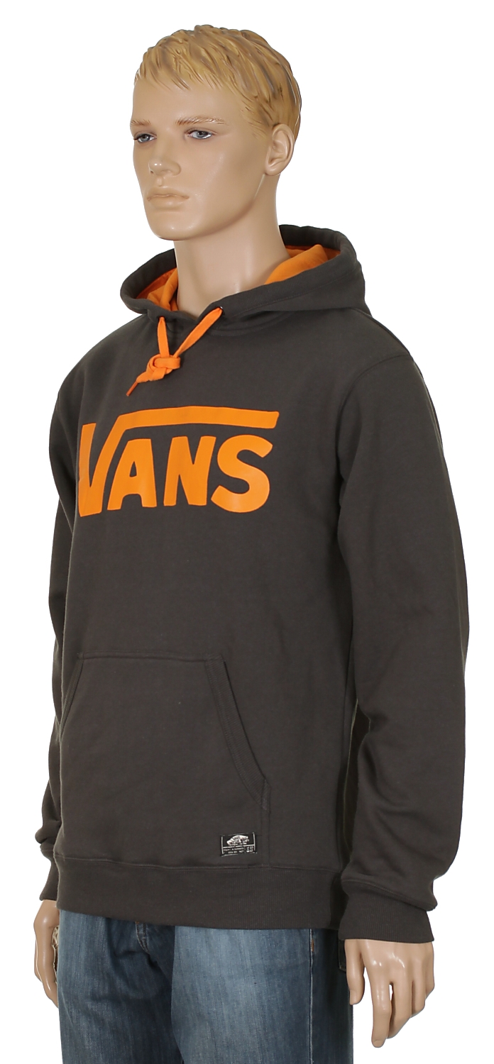 mikina Vans Classic Pullover - New Charcoal/Mandarin Orange
