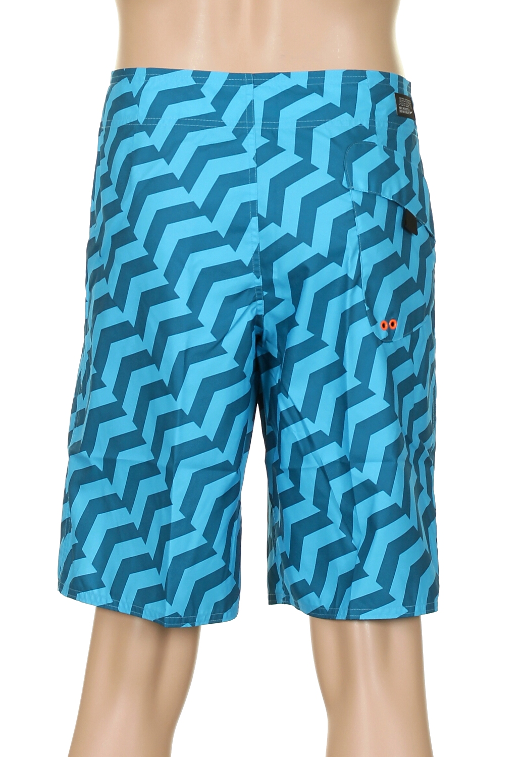 koupací šortky Nike Hybrid - 420/Current Blue/Green Abyss/Safety Orange