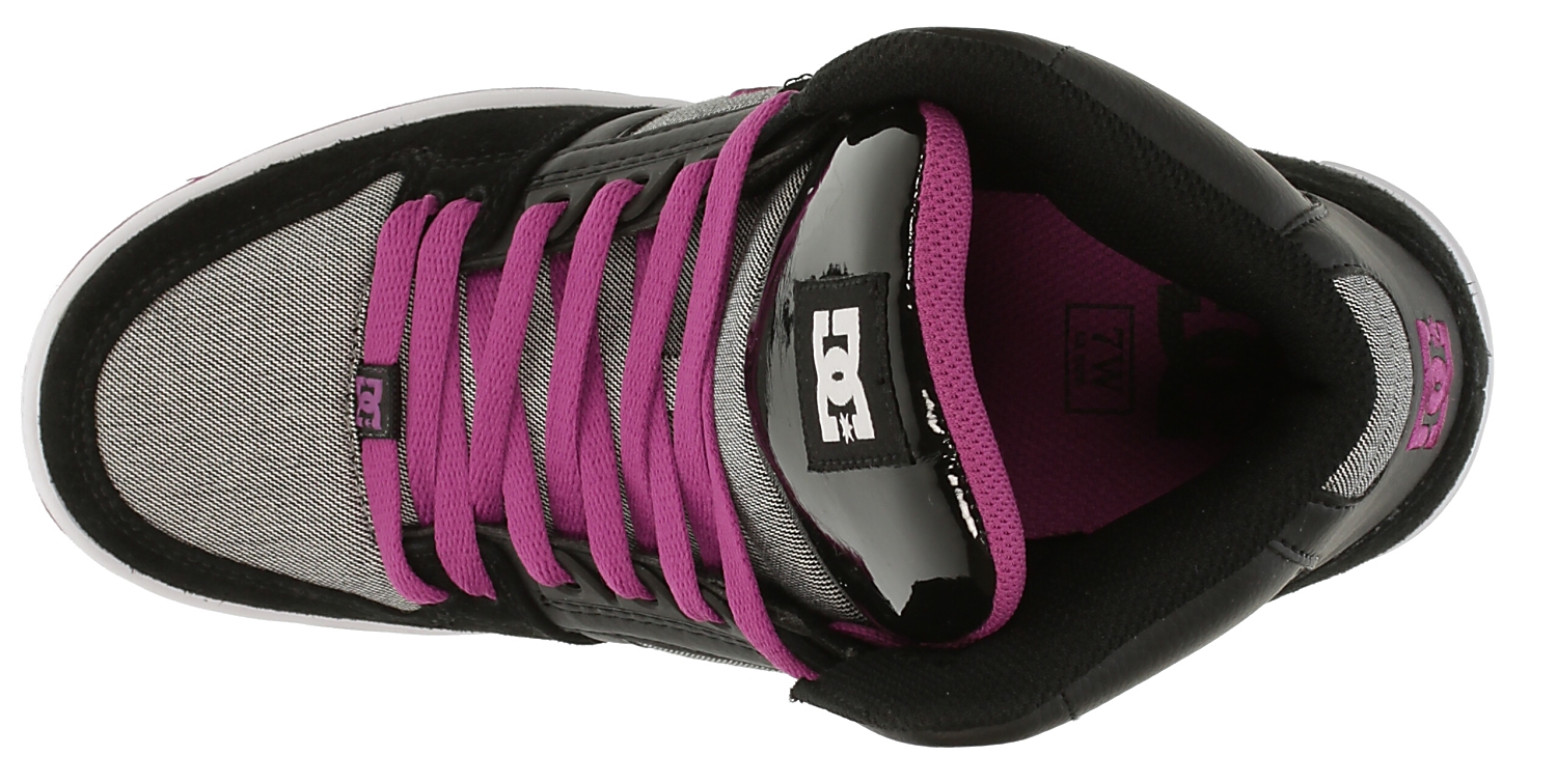 boty DC Rebound Hi - Black/Purple Wine