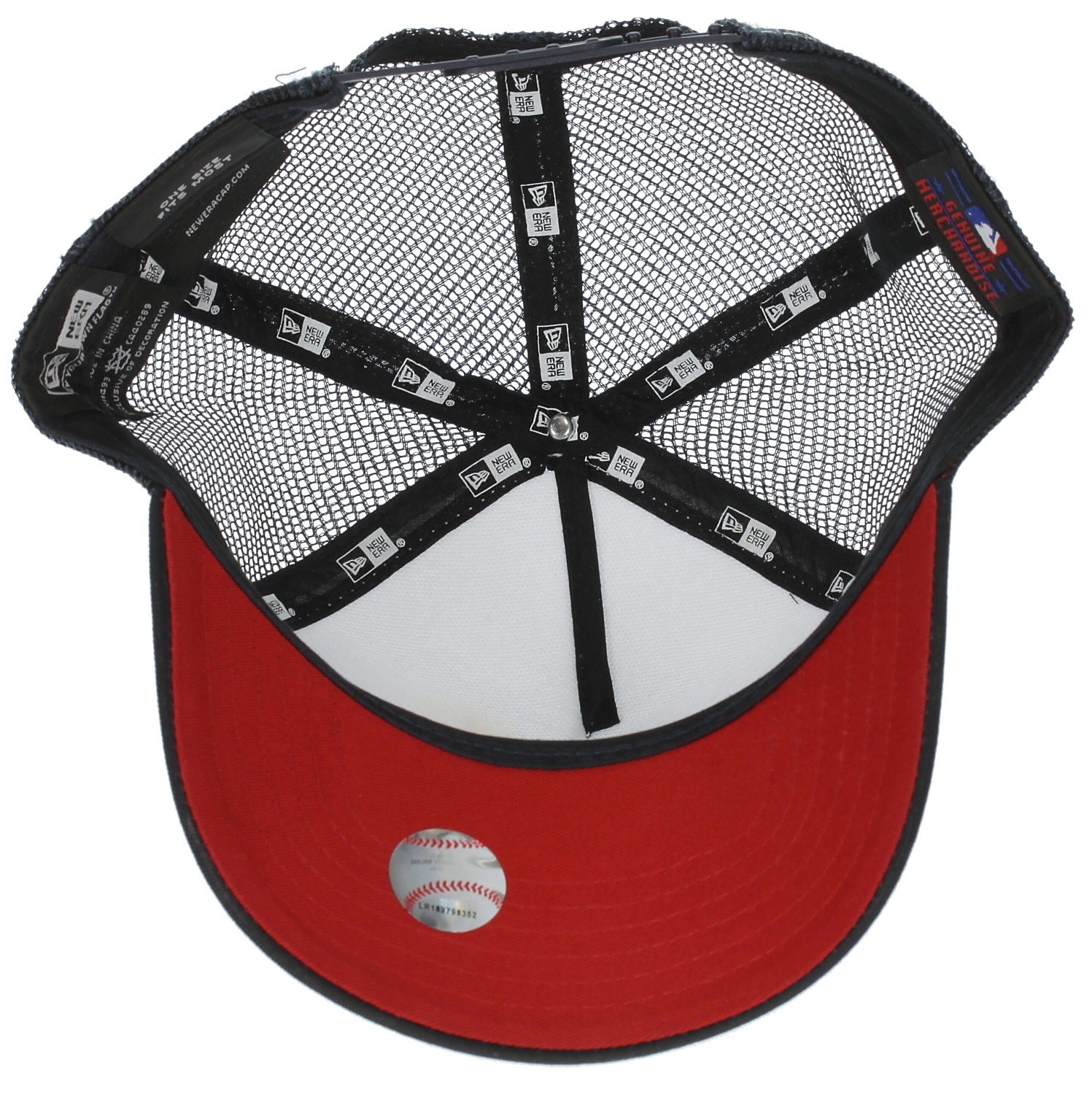 šiltovka New Era Stripe Out Trucker MLB Atlanta Braves - Navy/Red/White