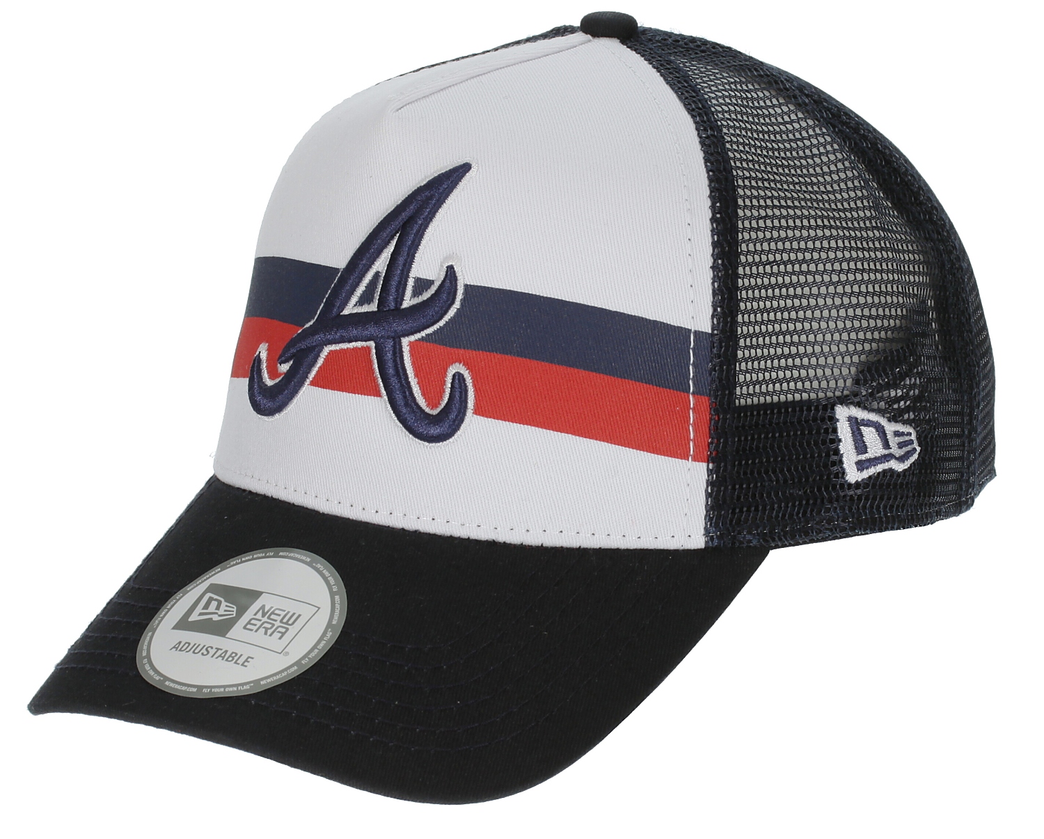 šiltovka New Era Stripe Out Trucker MLB Atlanta Braves - Navy/Red/White