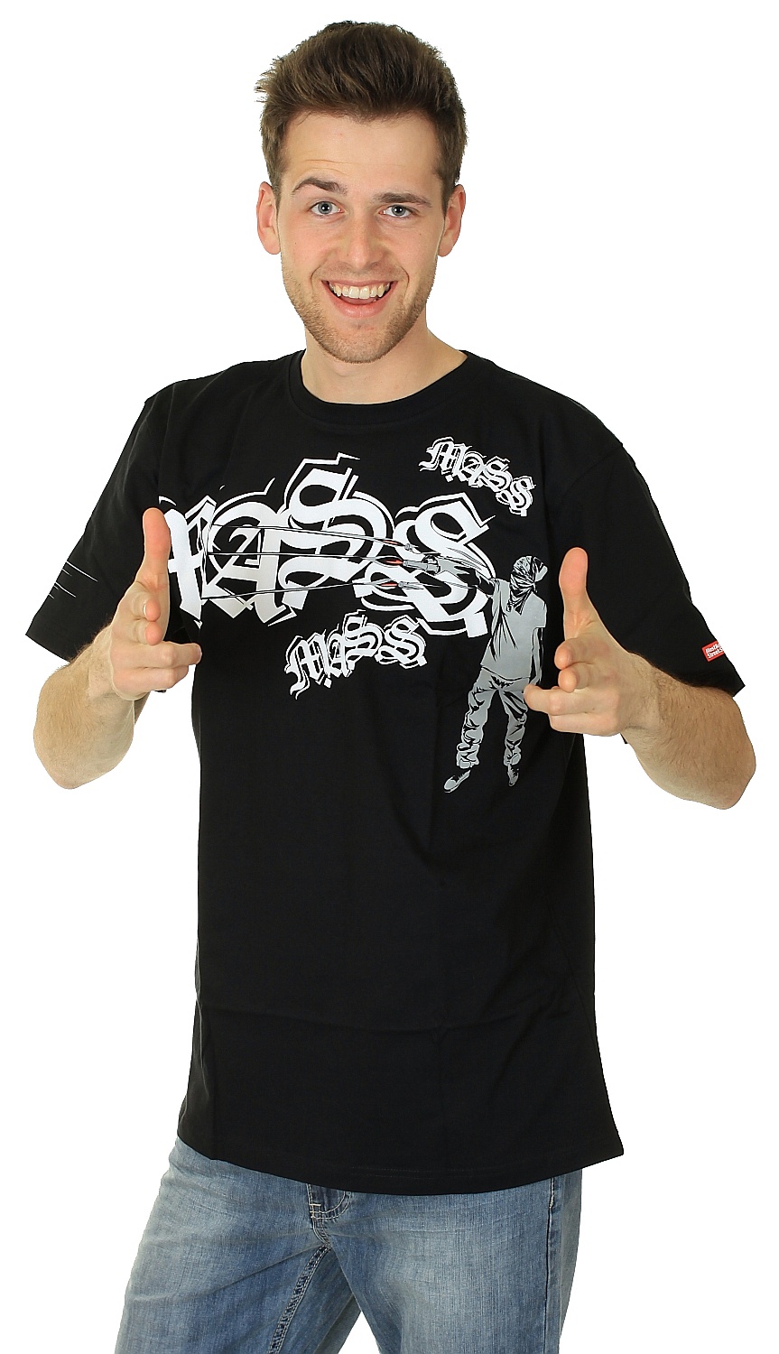 T-shirt Mass DNM Another Victim - Black
