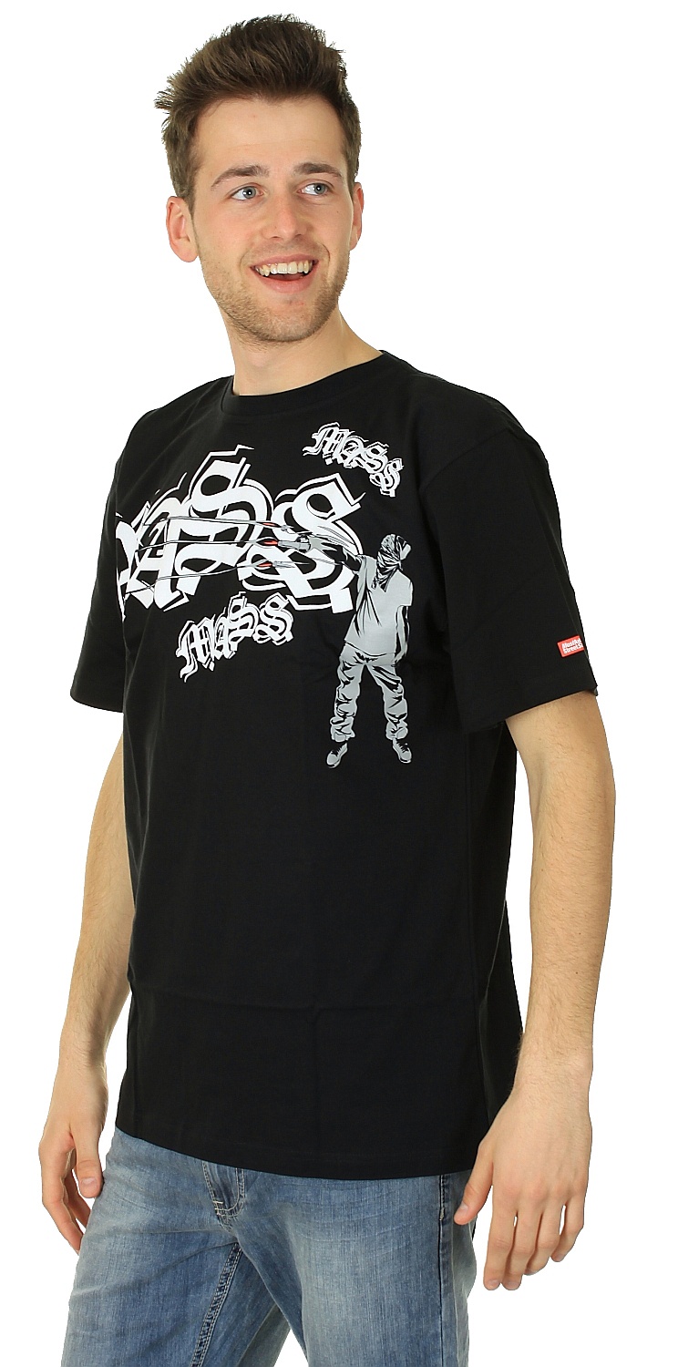 T-shirt Mass DNM Another Victim - Black