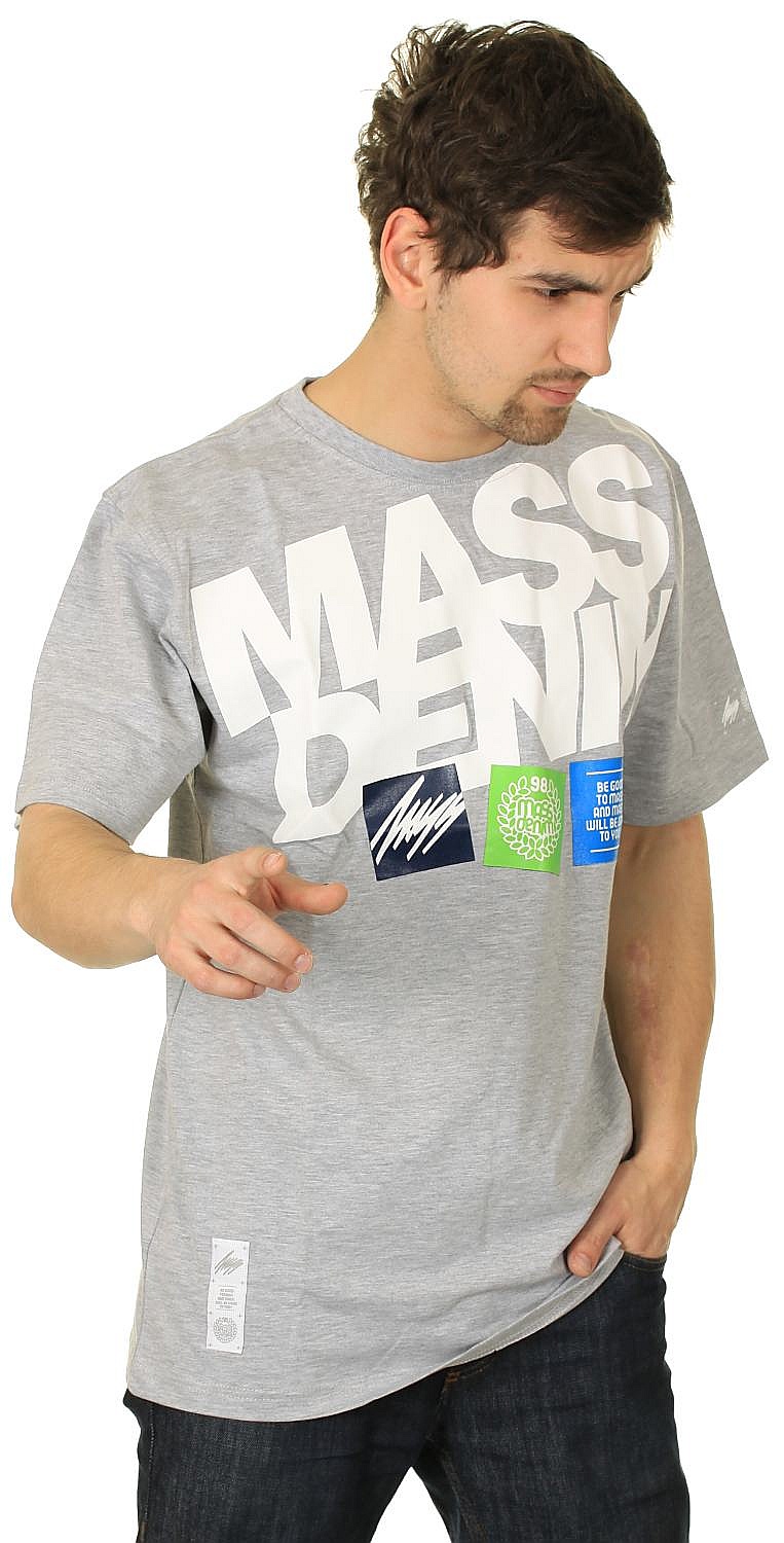Mass DNM Letters T-shirt - Gray