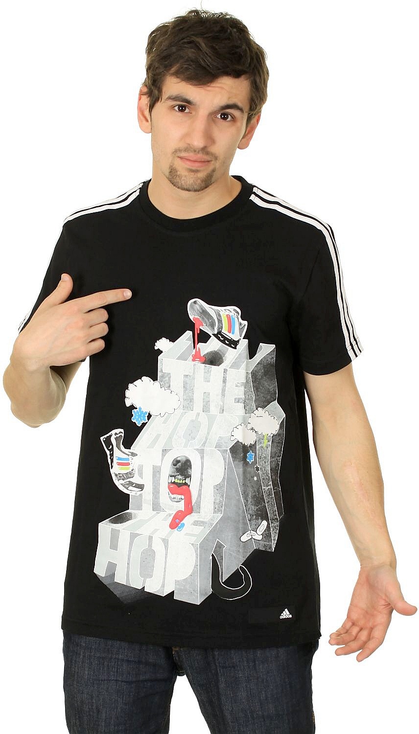 T-shirt Adidas Bnce Hop - Black