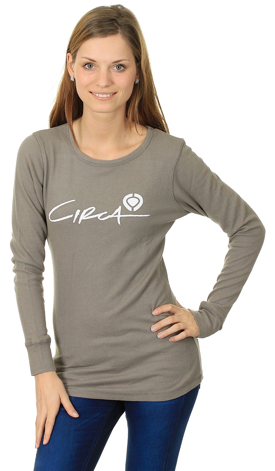 tričko Circa Script Icon LS Thermal - WM Gray
