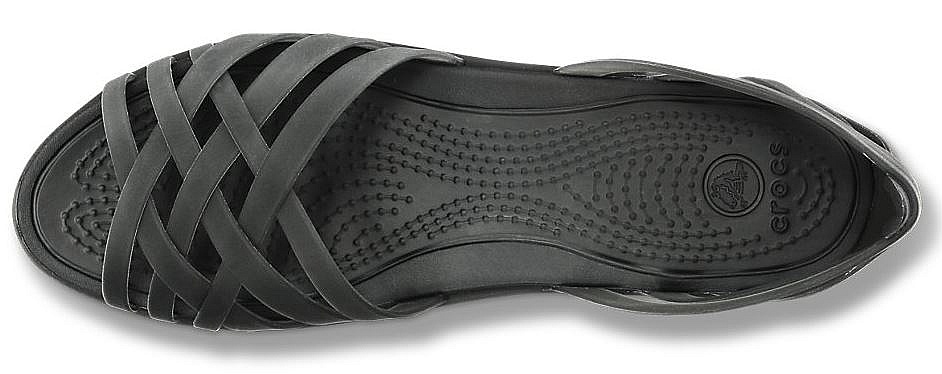 crocs huarache flat black