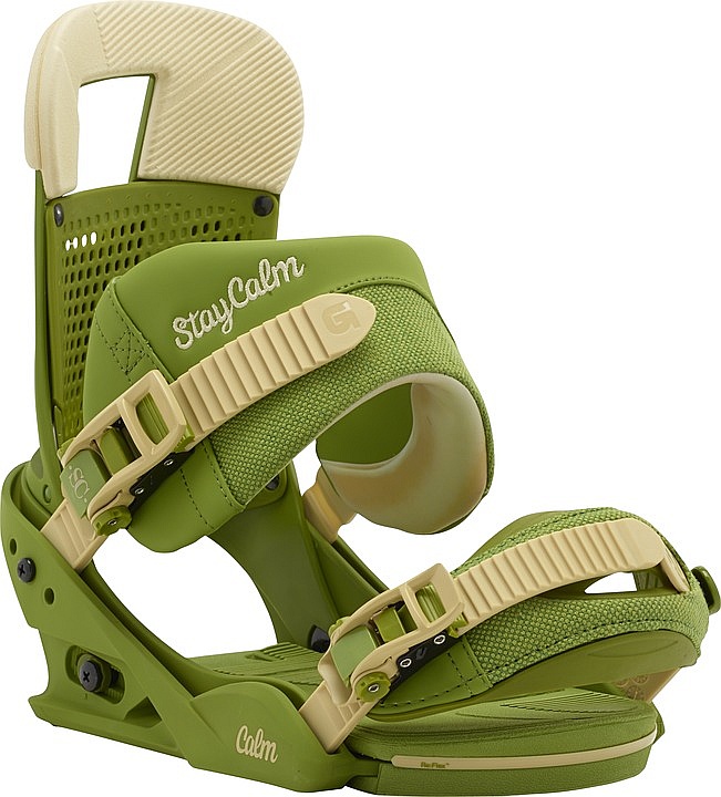 Burton Stay Calm Bindings - Bomber Green - Snowboard shop