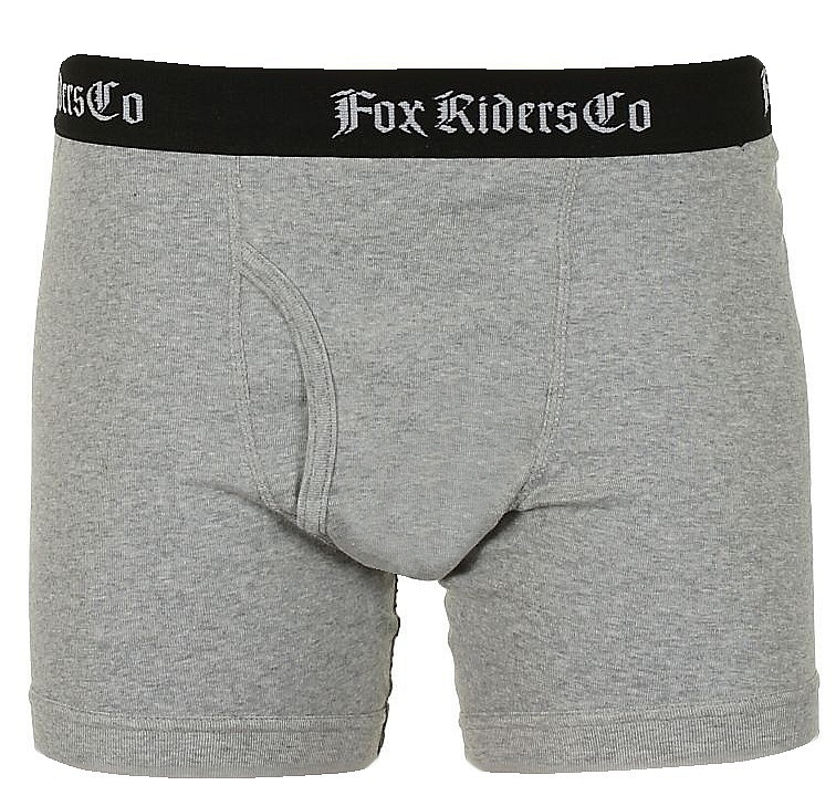 trenky Fox Boxer Brief - Heather Gray