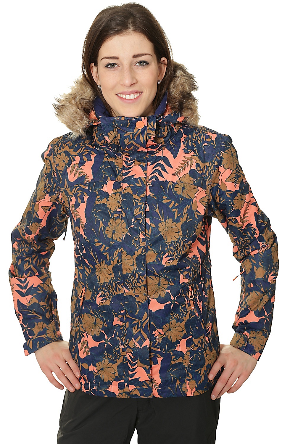 jacket Roxy Jet Ski BSK6/Amazone Flowers/Blueprint Snowboard shop